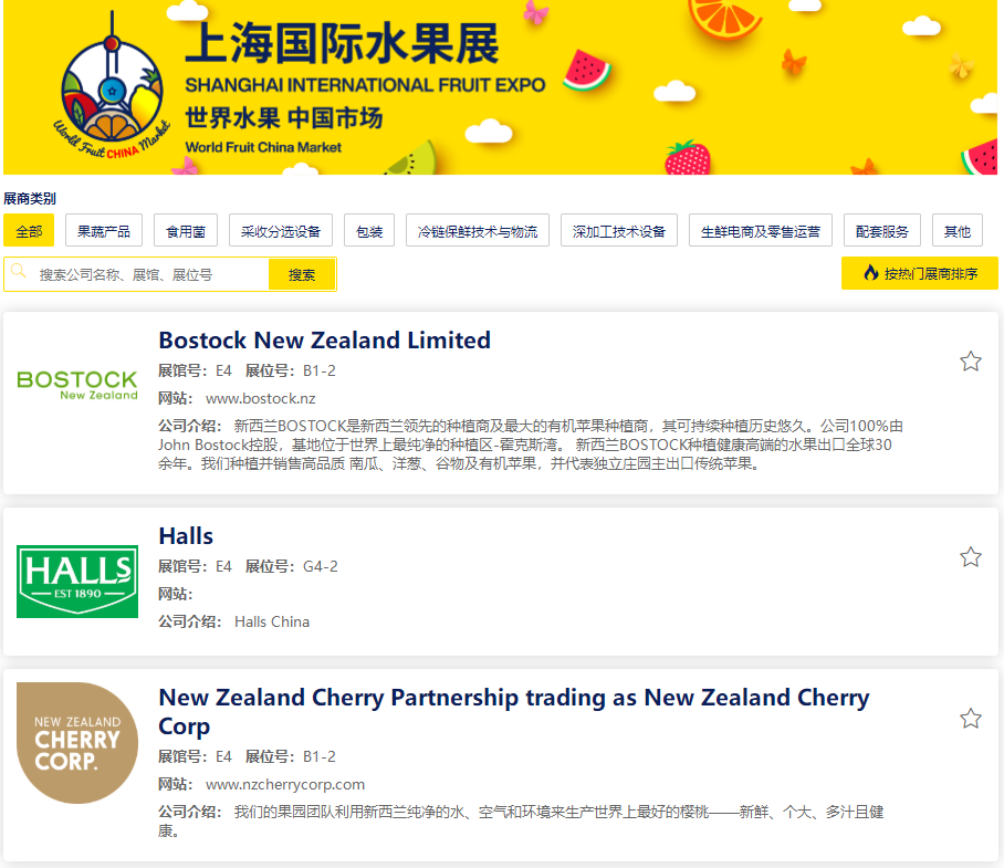 上海水果展會